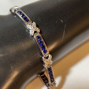 Silver & Blue Sapphire Bracelet